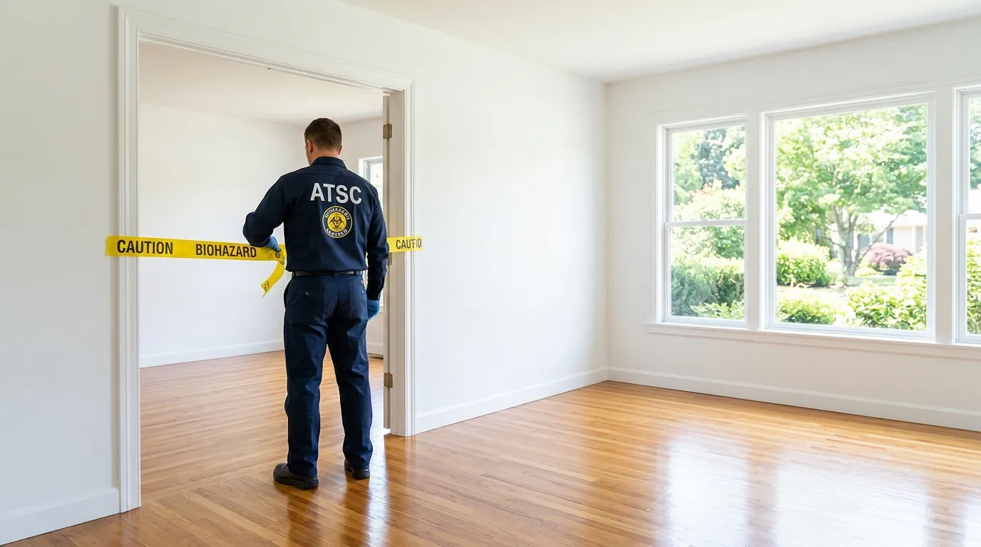 Certified biohazard cleanup crew performing Crime Scene Cleanup in Ansonia